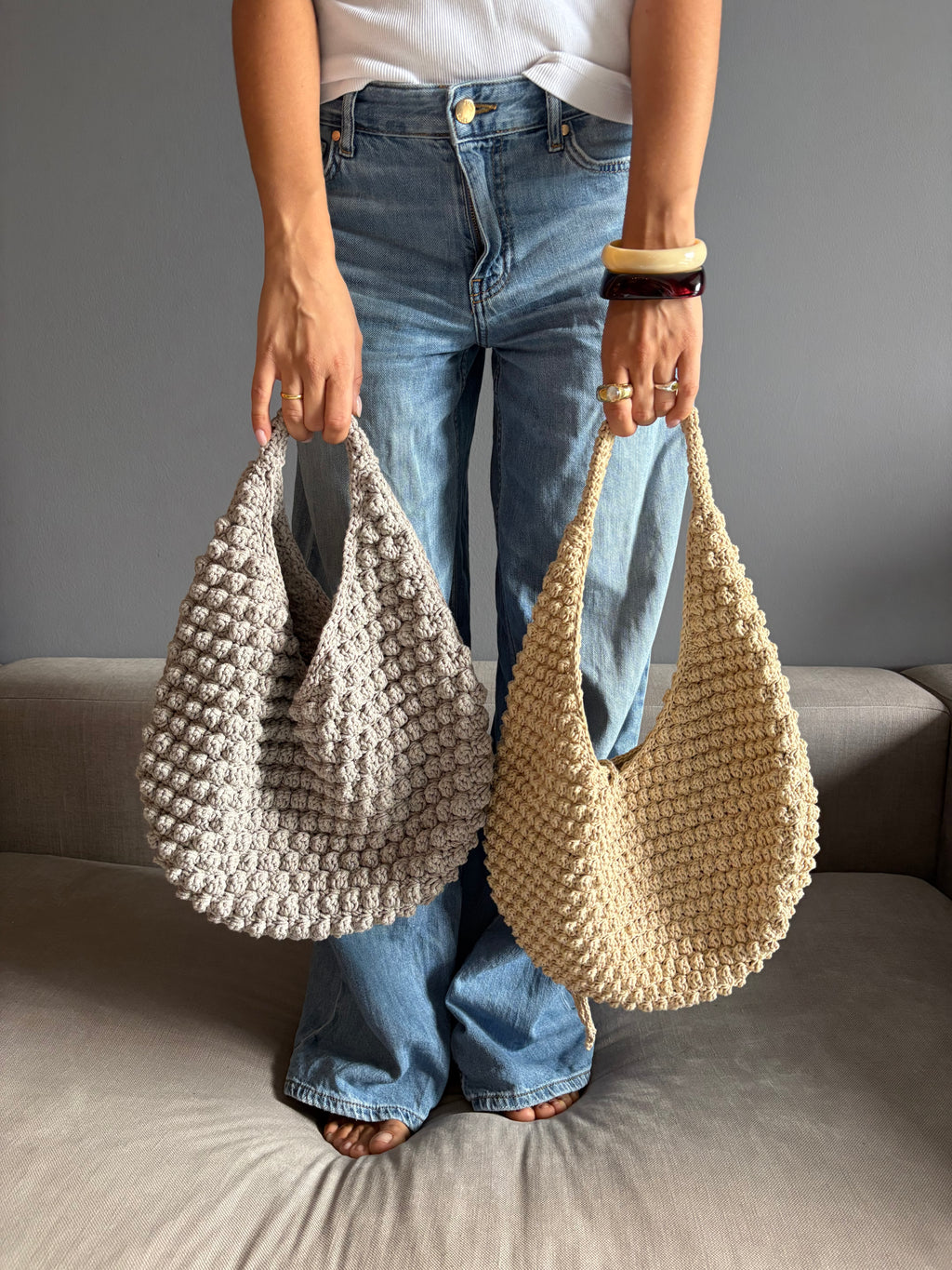 BUBBLE BAG hellgrau