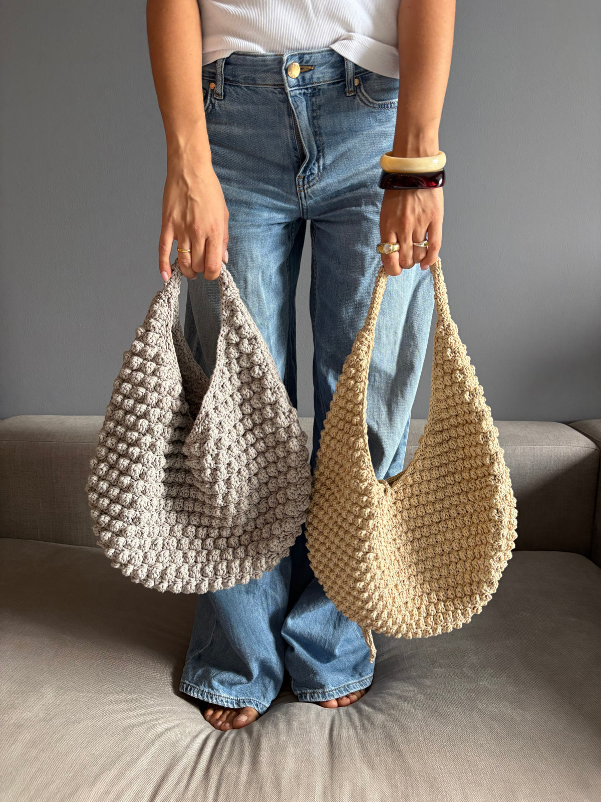 BUBBLE BAG hellgrau