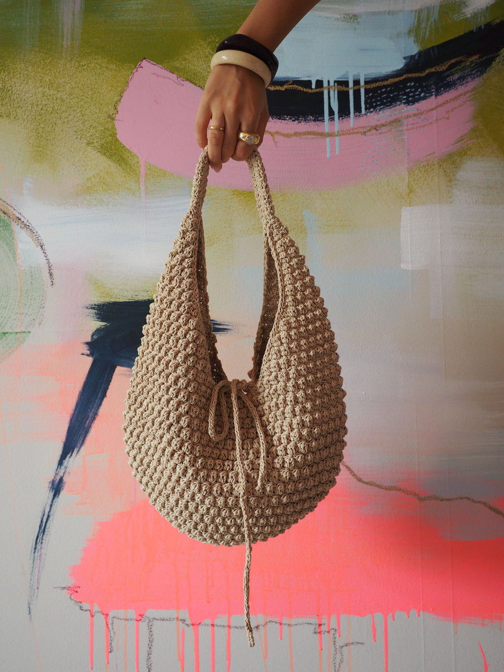 BUBBLE BAG beige